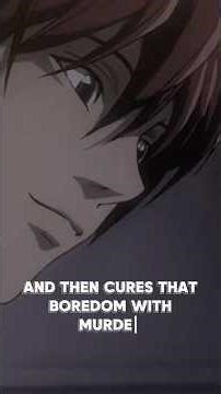 Death Note is Driven By Boredom #anime #deathnote #analysis