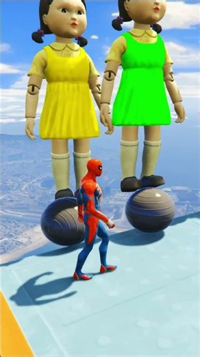 الرجل العنكبوت انقاذ باتمان Spider-Man Rescue batman vs iron man vs venom funny Game GTA 5 superhero