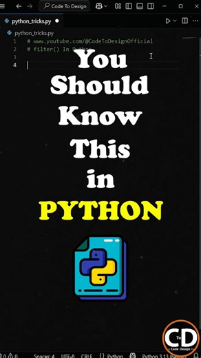 Code To Design on Instagram: "You Should Know This In Python. . . . #computerscience #python #coding #webdevlopment #datascience"