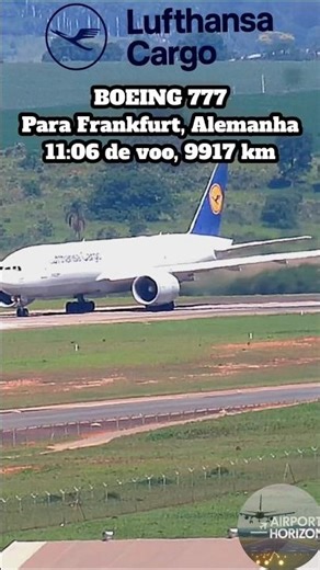 ​Boeing 777F Lufthansa Cargo: Decolando de Viracopos #viracopos #aviation #planespotting