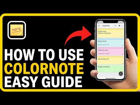 How To Use ColorNote Notepad Notes App: Step by Step