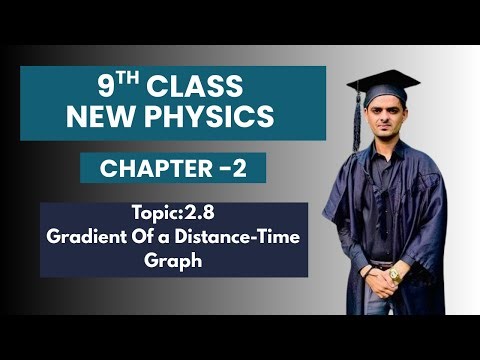 Topic:2.8 Gradient Of a Distance-Time Graph | 9 Class New Physics Book 2025