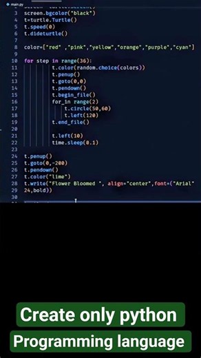 create only python #technology #python #information