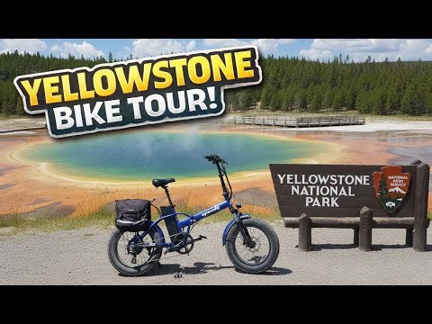 Scenic Bike Tour through Yellowstone National Park - 4K 60fps