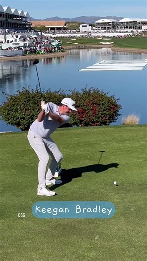 Keegan Bradley Driver Down the Line Slow Motion Waste Management Hole 18