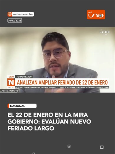 #NotivisiónLPZ | El feriado extendido de Navidad dejó cifras récord para el turismo en Bolivia. El Gobierno informó que el movimiento económico casi se duplicó y alcanzó cerca de 400 millones de bolivianos, muy por encima de las proyecciones iniciales. Ante estos resultados, las autoridades evalúan la posibilidad de aplicar un feriado puente el 22 de enero, lo que ha abierto nuevamente el debate sobre la planificación de descansos largos y su impacto en la economía nacional. ▶️ Más información e