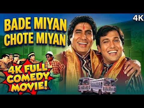 Bade Miyan Chote Miyan (1998) - Full Movie 😂 | Govinda, Amitabh Bachchan, Satish Kaushik, Kader Khan