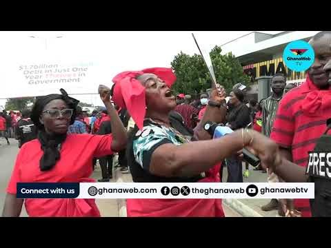 'Give us power, NPP won't repeat its mistakes again' – Protester tells Ghanaians