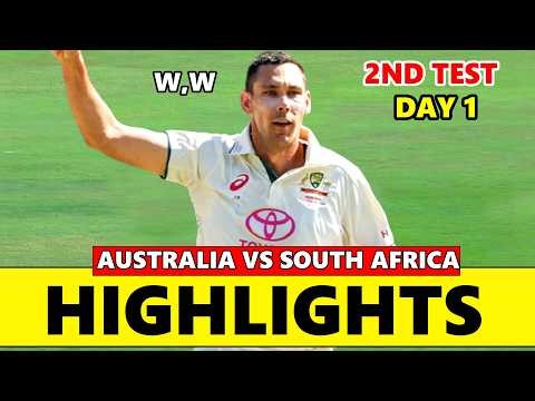 Australia vs South Africa 2nd Test Match Day 1 Highlights 2026