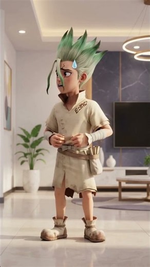 Dr. Stone slips on banana