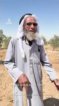 Elderly Palestinian describes being beaten up by Israeli settlers