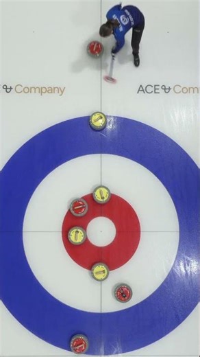 When the shot is even better than you hoped for ... #curling