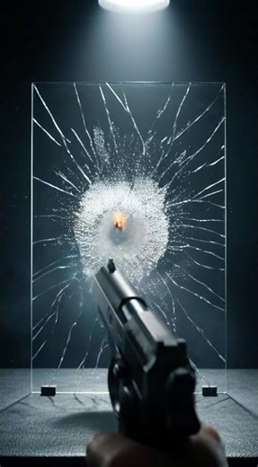 🔥 9mm Bullet vs Glass in Very Slow Motion | Insane Shatter Impact