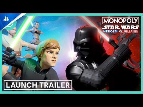 Monopoly: Star Wars Heroes vs. Villains - Launch Trailer | PS5 Games