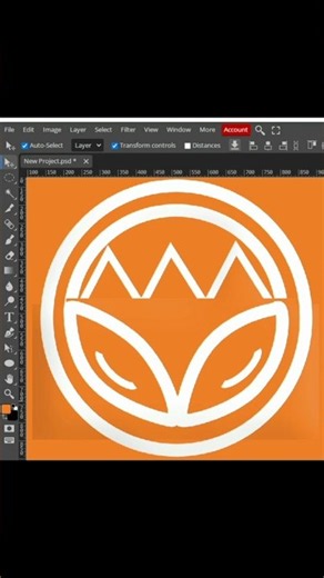 logo design tutorial in photopea ❤️