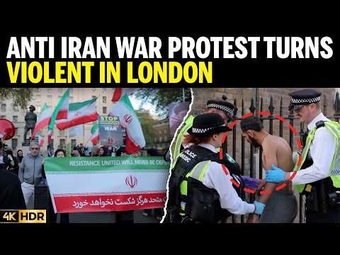 Anti-Iran War Rally in London Turns Violent With Stabbings Reported