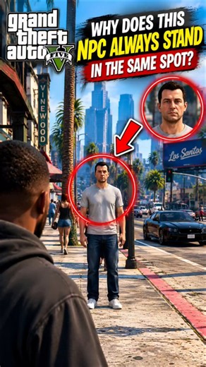 🎮 Why Does This GTA 5 NPC Always Stand in the Same Spot? 😳
