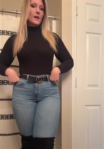 minus the @American Eagle jeans, everything is from @Fashion Nova - bodysuit leather jacket thigh high boots ✨🖤 love love loveeee as always #ootd #fashion #fashionnova #outfitcheck #outfitinspo