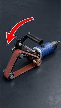 Turn an Angle Grinder Into a Belt Sander! #shorts #restorationsskills #diy