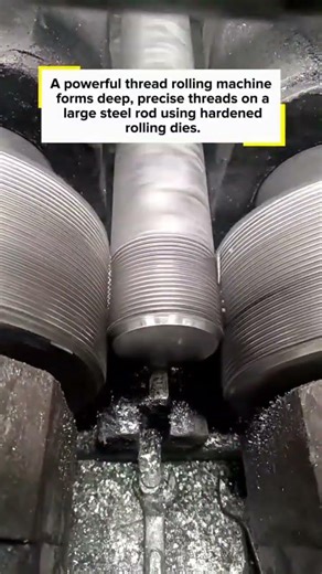 Heavy-Duty Thread Rolling Machine Forming Massive Threads