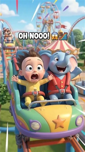 Baby’s First Roller-Coaster Ride 🎢👶😂 | Wait for the Drop! | Kippilo Kids