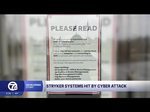 Stryker hit by cyberattack linked to Iranian-affiliated hacker group