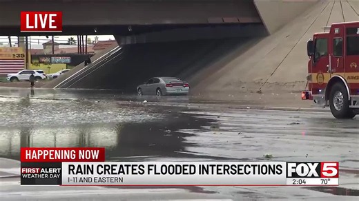 Heavy flooding hits Las Vegas valley on Friday