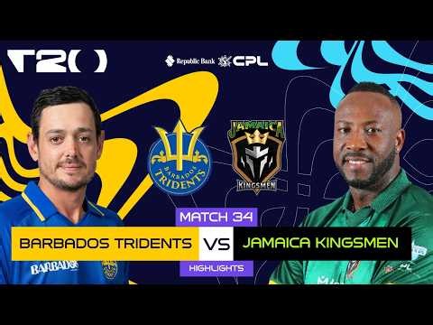 Highlights | Barbados Tridents vs Jamaica Kingsmen | CPL 2026