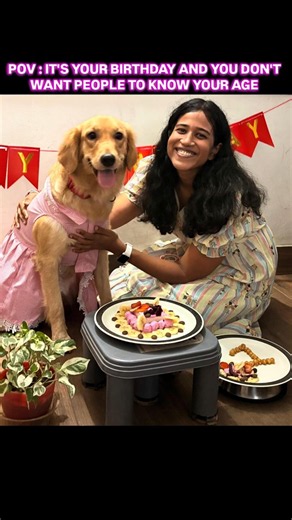 Birthday girl decided to eat her age before the cake🎂🐶 1 year of chaos, zoomies,puppy eyes & love🥹