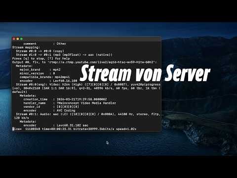 FFmpeg Stream vom Server (Tutorial) | 24/7 Livestream Setup | MacOS 2026