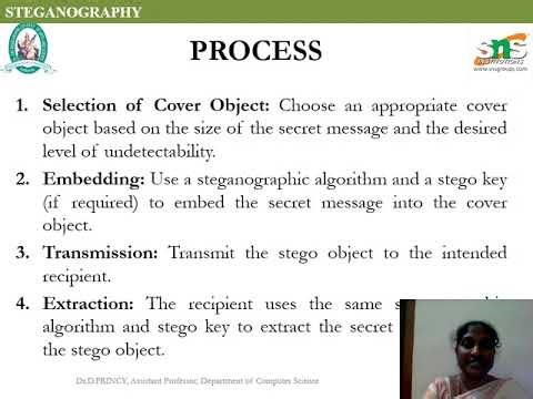 Dr.D.Princy| Steganography | Computer Science |Dr. SNS Rajalakshmi College of Arts and Science