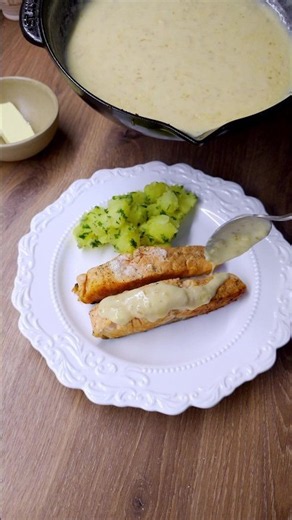 Salmon With Lemon Butter Sauce — Somon cu Sos de Lămâie | Carpathian Flame #salmon #sauce #lemon