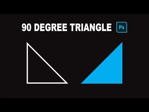 How to Make a 90 Degree Triangle in Photoshop (Right Angle Triangle Easy Tutorial)