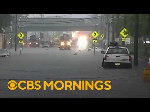 Torrential rain causes major flooding in parts of the Northeast