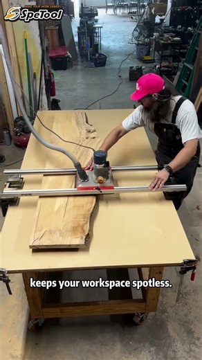 SpeTool Router Sled & Dust Collection – Keep Your Workshop Clean and Efficient