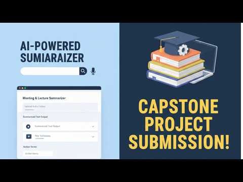 Lecture and Meeting Summarizer Web App | Software Engineering Project Submission