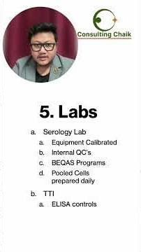 Blood Centre : Lab requirements