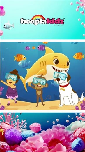 One Pink Shark Do Do Do, Mommy Shark Do Do Do! #shorts #kidssongs #hooplakidz