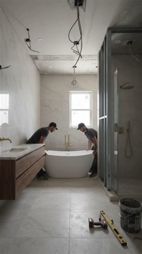 Luxury Bathroom Renovation 3D Timelapse 🛁 | Before & After Transformation | AI Interior Design