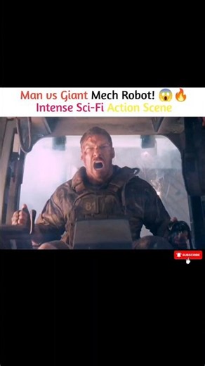 Man vs Giant Alien Robot! 🔥 Epic Sci-Fi Battle Scene | Action Movie Clip #shorts