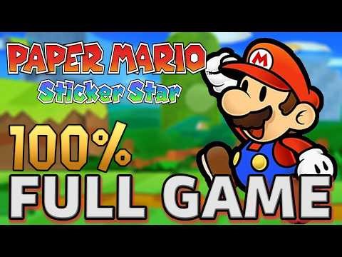 Paper Mario: Sticker Star 100% Complete Walkthrough – All Worlds, All Stickers & Secret Doors [4K]