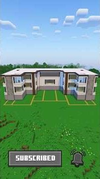 Minecraft Tutorial : Modern Mansion 🏠 #minecraft #survival