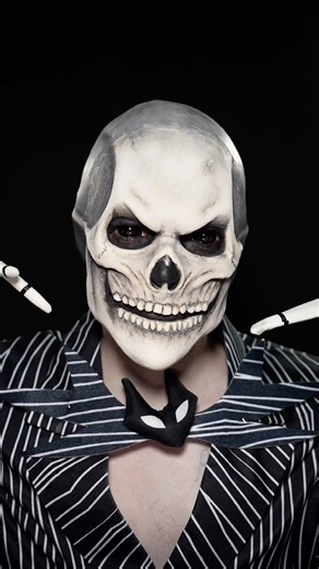 Jack Skellington SFX Makeup Transformation Realistic Prosthetic | TNBC Cosplay