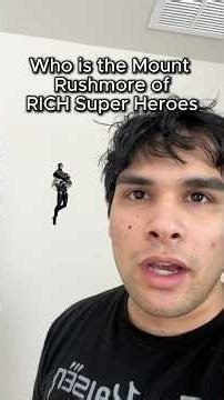Who is Mount Rushmore of RICH Superheroes #batman #ironman #marvel #dc