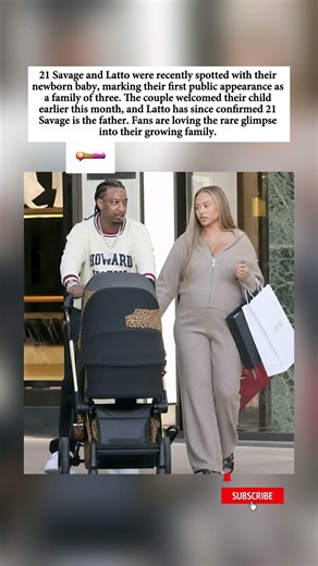 21 Savage & Latto Spotted With Their Baby
