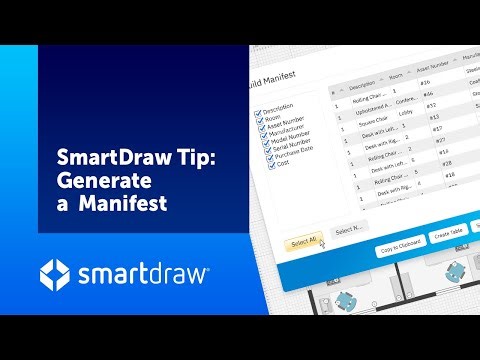 SmartDraw Tip: Generate a Manifest