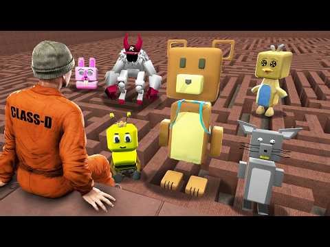 Puede Todos los MONSTRUOS de SUPER BEAR ADVENTURE encontrarme en un LABERINTO! (Garry's Mod Sandbox)