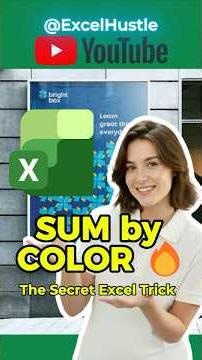 Sum by Color in Excel — The Smart Way Using SUBTOTAL | Excel Hustle