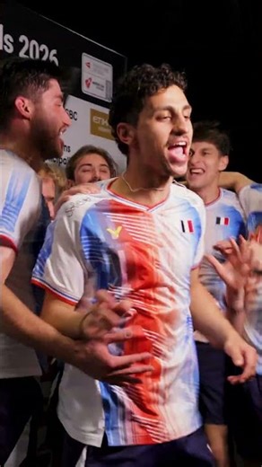 Celebrations in full swing for Team France! 🇫🇷🤩 #ThomasUberCupFinals #Horsens2026 #ThomasCup