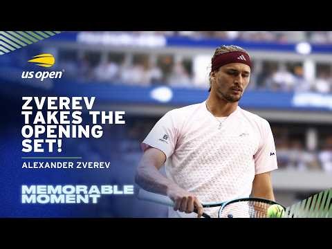 Alexander Zverev Takes the Opening Set in the Final! | 2026 US Open
